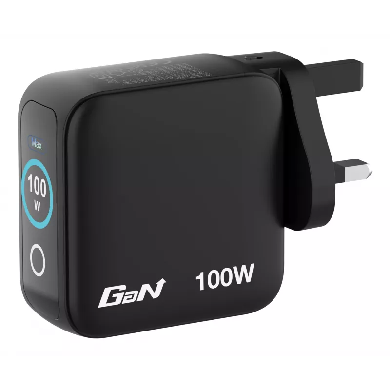Verbatim Mini GaN Charger 100W su Display, Indoor, AC, 20 V, Juoda