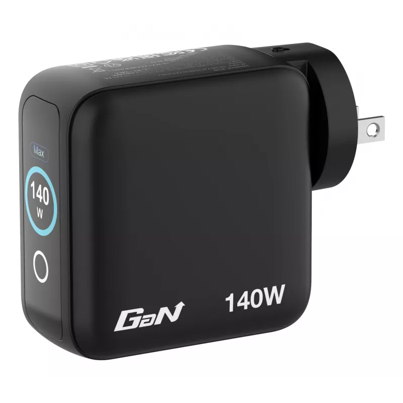 Verbatim Mini GaN Charger 140W su Display, Indoor, AC, 28 V, Juoda