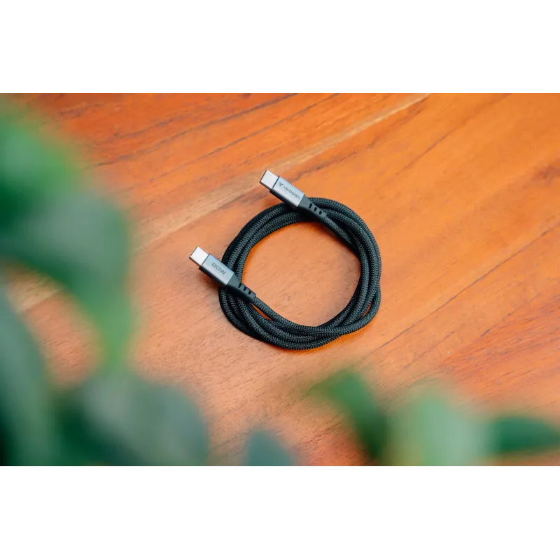 Verbatim Sync & Charge kabelis - 60W USB-C į USB-C 120 cm, 1.2 m, USB C, USB C, USB 2.0, 0.48 Gbit/s, Juoda