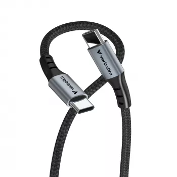 Verbatim „Sync & Charge“ laidas – 100 W USB-C į USB-C 120 cm, 1,2 m, USB C, USB C, USB 2.0, 0,48 Gbit/s, juodas