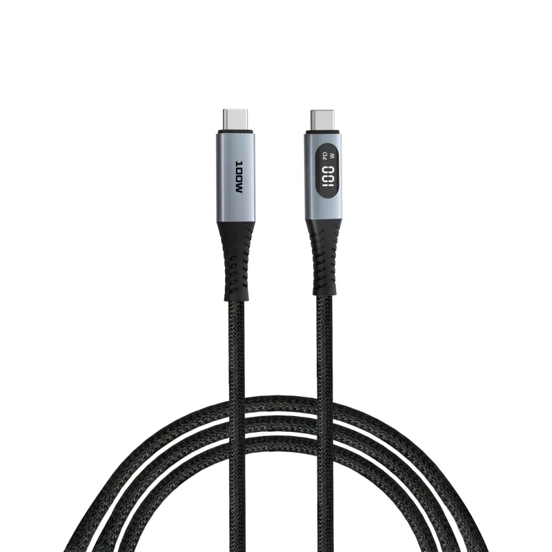 Verbatim Sync & Charge USB C į USB C 100 W ekranas 120 cm, 1,2 m, USB C, USB C, USB 2.0, 0,48 Gbit/s, juoda