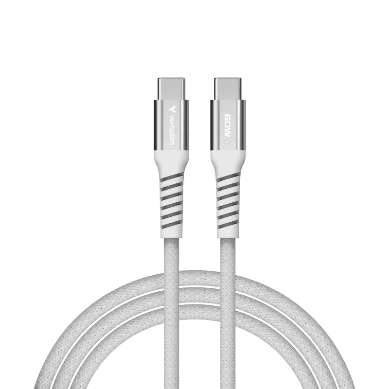 Verbatim Sync & Charge magnetinis laidas - 60W USB-C į USB-C 120 cm pilkas