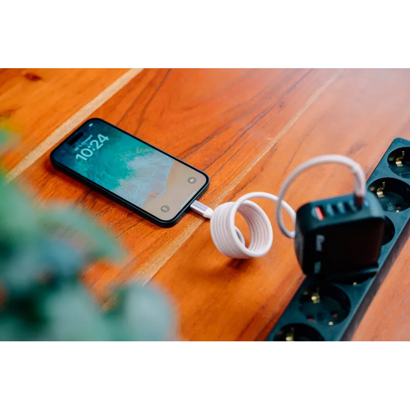 Verbatim Sync & Charge magnetinis laidas - 60W USB-C į USB-C 120 cm pilkas