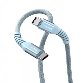 Verbatim Sync & Charge magnetinis laidas - 60W USB-C į USB-C 120 cm mėlynas