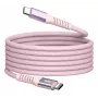 Verbatim Sync & Charge Magnetic kabelis - 60W USB-C į USB-C 120 cm rožinis