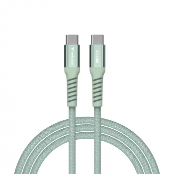 Verbatim Sync & Charge magnetinis laidas – 100 W USB-C į USB-C 120 cm žalias