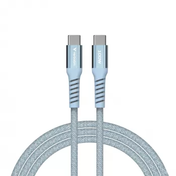 Verbatim Sync & Charge Magnetinis Laidas - 100W USB-C į USB-C 120 cm Mėlynas