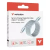 Verbatim Sync & Charge Magnetinis Laidas - 100W USB-C į USB-C 120 cm Mėlynas