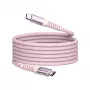 Verbatim Sync & Charge magnetinis laidas - 100 W USB-C į USB-C 120 cm rožinis
