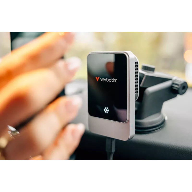 Verbatim Charge 'n' Drive magnetinis belaidis automobilinis įkroviklis, Automobilinis, USB, Belaidis įkrovimas, 1 m, Juoda