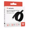 Verbatim Sync & Charge magnetinis laidas - 100W USB-C į USB-C 120 cm juodas