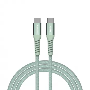Verbatim Sync & Charge Magnetic kabelis - 60W USB-C to USB-C 120 cm, žalias