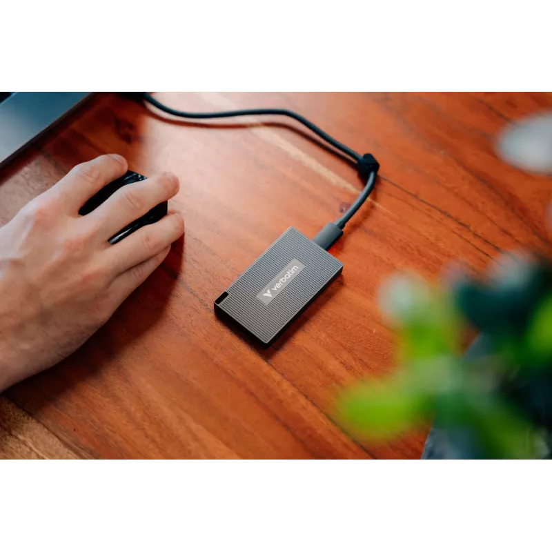 Verbatim Metal Mini SSD USB-C 3.2 Gen 2 1 TB, 1 TB, USB Type-C, USB 3.2 Gen 2x2, 2000 MB/s, 10 Gbit/s, Pilka
