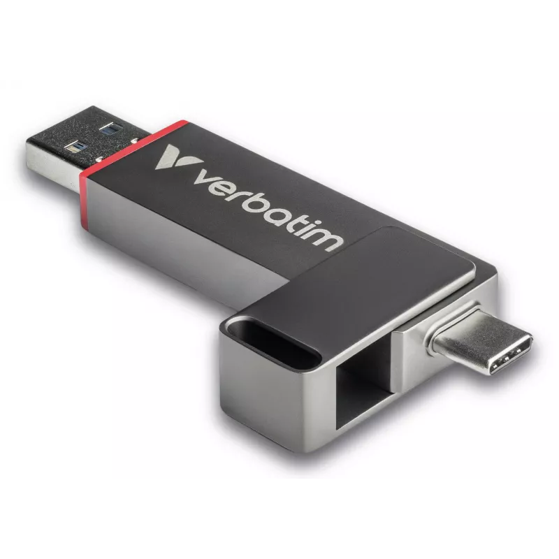 „Verbatim Dual QuickStick“ USB atmintinė 1 TB USB A tipo / USB C tipo 3.2 Gen 1 (3.1 Gen 1) Pilka