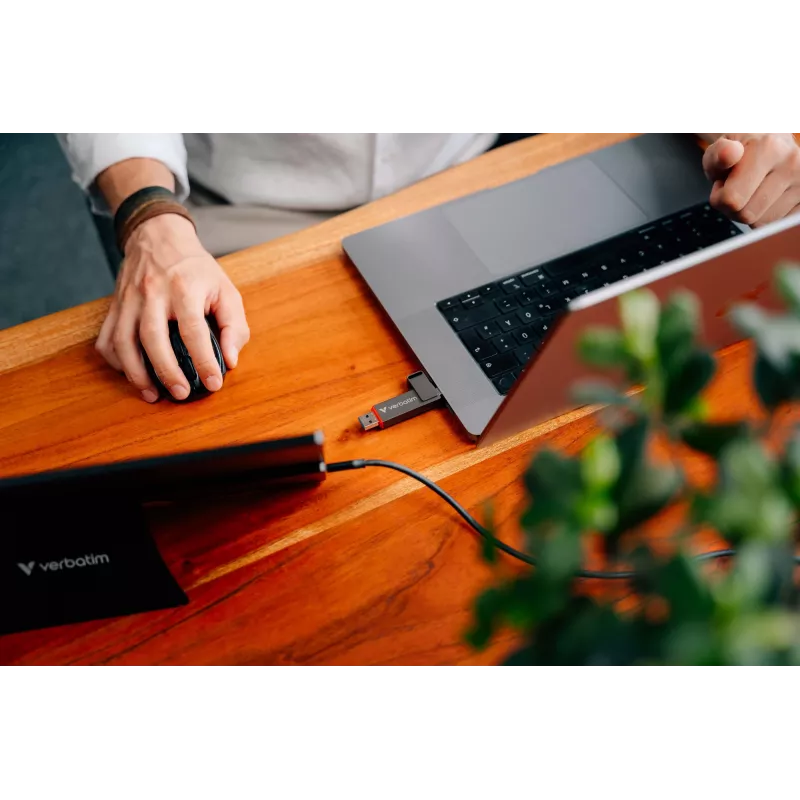 „Verbatim Dual QuickStick“ USB atmintinė 1 TB USB A tipo / USB C tipo 3.2 Gen 1 (3.1 Gen 1) Pilka