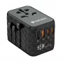 Verbatim UTA-05 65W GaN III Universalaus kelionių adapteris su 2 x USB-C PD & QC 4+ ir 2 x USB-A prievadais