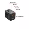 Verbatim UTA-05 65W GaN III Universalaus kelionių adapteris su 2 x USB-C PD & QC 4+ ir 2 x USB-A prievadais