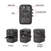 Verbatim UTA-05 65W GaN III Universalaus kelionių adapteris su 2 x USB-C PD & QC 4+ ir 2 x USB-A prievadais