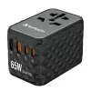 Verbatim UTA-05 65W GaN III Universalaus kelionių adapteris su 2 x USB-C PD & QC 4+ ir 2 x USB-A prievadais