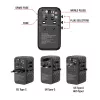 Verbatim UTA-06 100W GaN III universalus kelionių adapteris su 2 x USB-C PD ir QC 4+ bei 2 x USB-A QC 3.0 prievadais