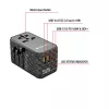 Verbatim UTA-06 100W GaN III universalus kelionių adapteris su 2 x USB-C PD ir QC 4+ bei 2 x USB-A QC 3.0 prievadais