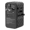 Verbatim UTA-06 100W GaN III universalus kelionių adapteris su 2 x USB-C PD ir QC 4+ bei 2 x USB-A QC 3.0 prievadais