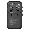 Verbatim UTA-06 100W GaN III universalus kelionių adapteris su 2 x USB-C PD ir QC 4+ bei 2 x USB-A QC 3.0 prievadais
