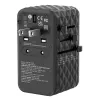 Verbatim UTA-06 100W GaN III universalus kelionių adapteris su 2 x USB-C PD ir QC 4+ bei 2 x USB-A QC 3.0 prievadais
