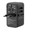 Verbatim UTA-06 100W GaN III universalus kelionių adapteris su 2 x USB-C PD ir QC 4+ bei 2 x USB-A QC 3.0 prievadais