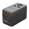 Verbatim UTA-06 100W GaN III universalus kelionių adapteris su 2 x USB-C PD ir QC 4+ bei 2 x USB-A QC 3.0 prievadais