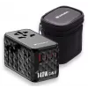 Verbatim UTA-10 140W GaN III universalus kelioninis adapteris su 2 x USB-C PD 3.1 ir QC 4+, 1 x USB-C PD 3.0 ir 1 x USB-A QC 3.0 prievadais