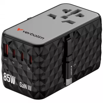 Verbatim Charge 'n' Travel Diamond 85W Retractable kabelis CNT-02