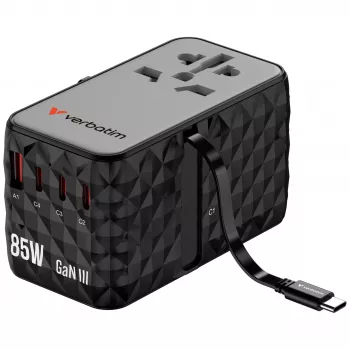 Verbatim Charge 'n' Travel Diamond 85W Retractable kabelis CNT-02