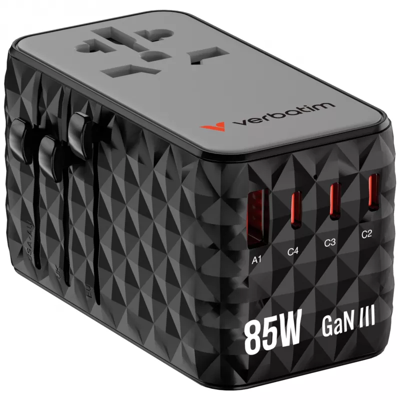 Verbatim Charge 'n' Travel Diamond 85W Retractable kabelis CNT-02