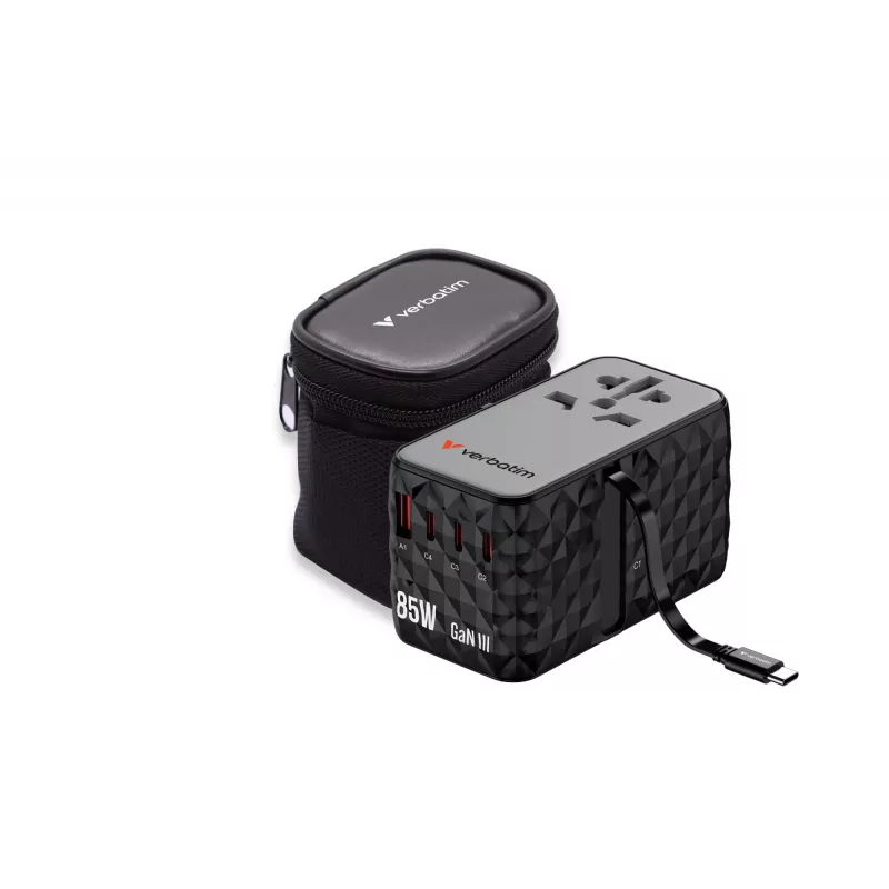 Verbatim Charge 'n' Travel Diamond 85W Retractable kabelis CNT-02