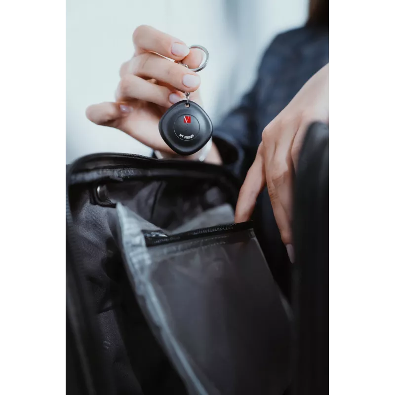 Verbatim MYF-01 Bluetooth daiktų ieškiklis 1 vnt. juodas, asmeninis, ieškiklis, juodas, atsparus dulkėms, atsparus vandeniui, akrilnitrilo butadieno stirenas (ABS), polikarbonatas (PC), IP66