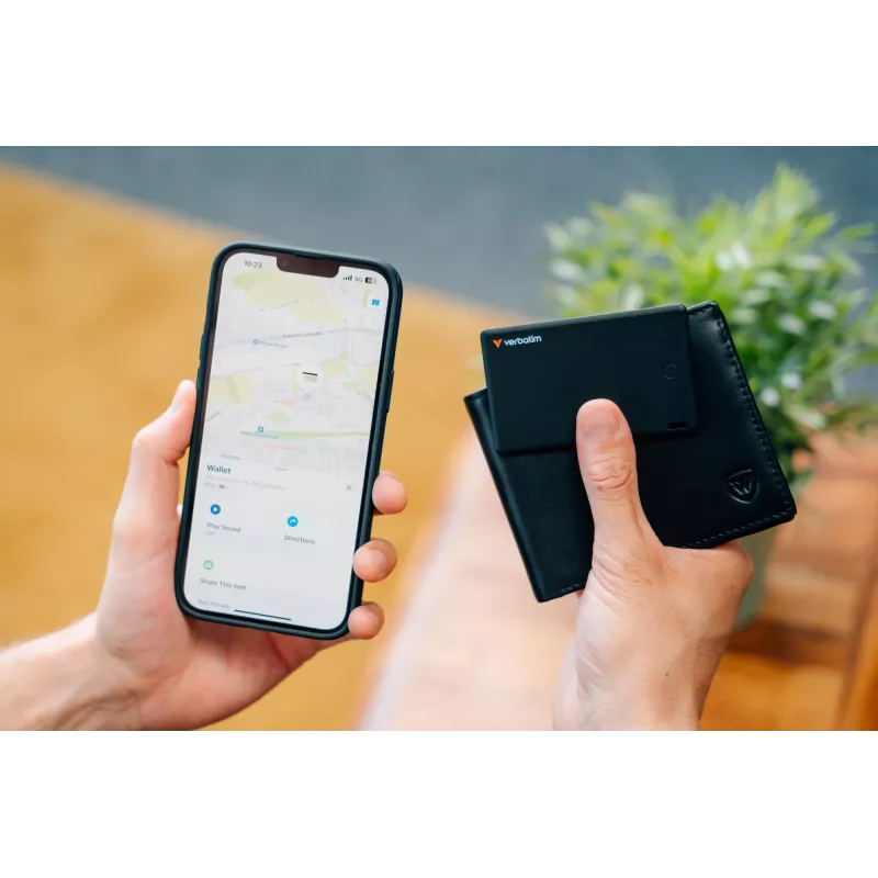 Verbatim My Finder Card Bluetooth daiktų ieškiklis 1 vnt. Juoda, Asmeninis, Ieškiklis, Juoda, Atsparus dulkėms, Atsparus vandeniui, IP66, 1440 val.