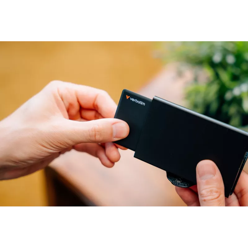 Verbatim My Finder Card Bluetooth daiktų ieškiklis 1 vnt. Juoda, Asmeninis, Ieškiklis, Juoda, Atsparus dulkėms, Atsparus vandeniui, IP66, 1440 val.