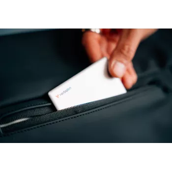 Verbatim My Finder Card Bluetooth daiktų ieškiklis, 1 vnt., sidabrinis, Asmeninis, Ieškiklis, Sidabrinis, Atsparus dulkėms, Neperšlampamas, IP66, 1440 val.
