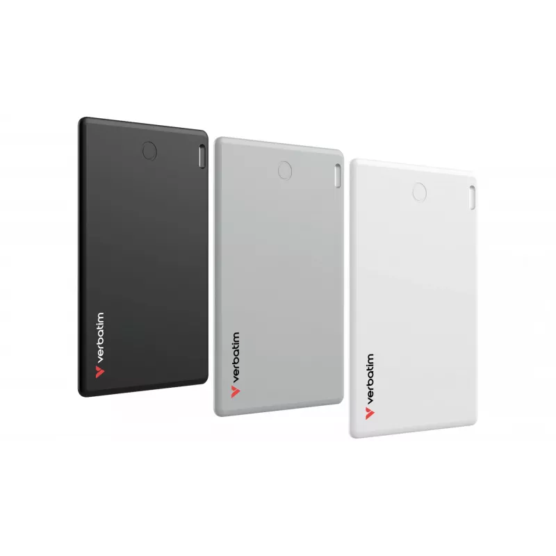 Verbatim My Finder Card Bluetooth daiktų sekiklis 3 vnt. pakuotėje Juoda / Sidabrinė / Balta