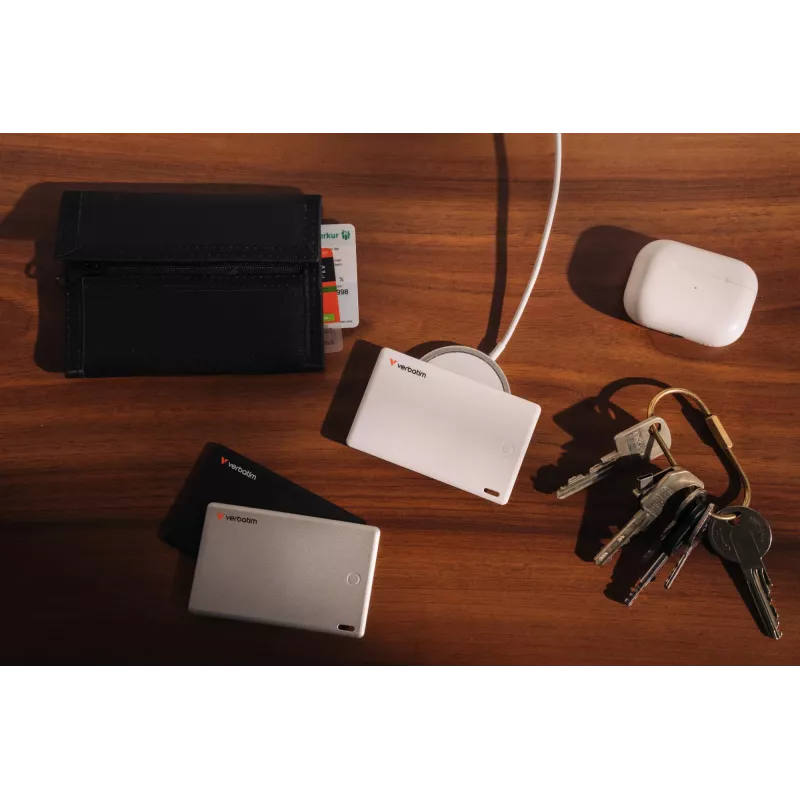 Verbatim My Finder Card Bluetooth daiktų sekiklis 3 vnt. pakuotėje Juoda / Sidabrinė / Balta