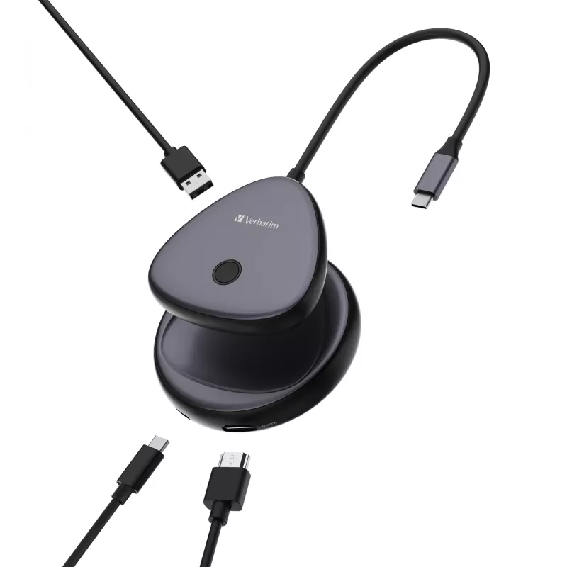 Verbatim Share My Screen USB-C belaidis ekrano adapteris 4K su šakotuvu WDA-02