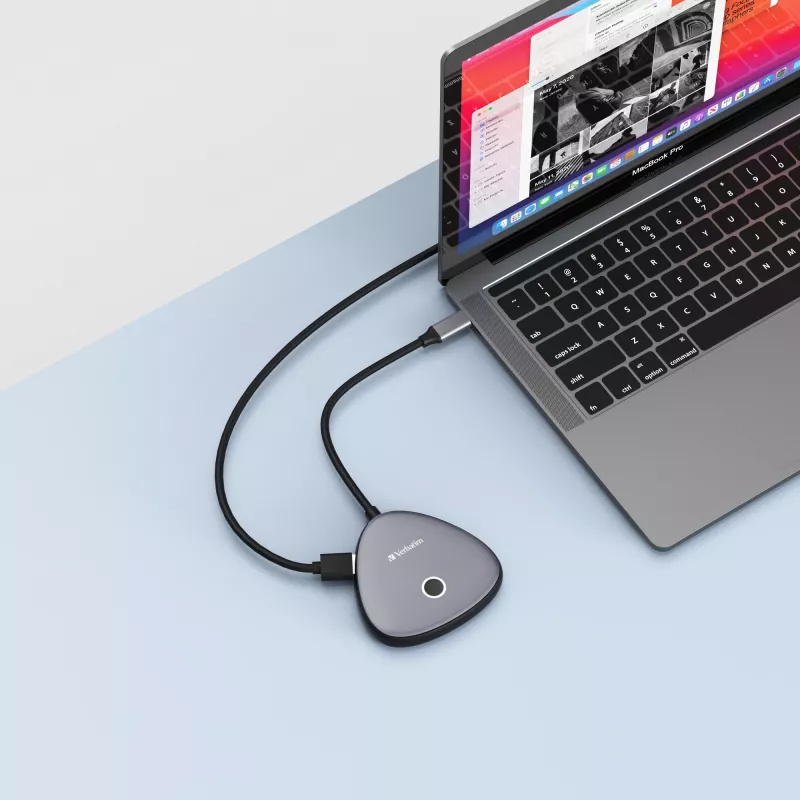 Verbatim Share My Screen USB-C belaidis ekrano adapteris 4K su šakotuvu WDA-02