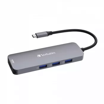 Verbatim CMH-08 USB Type-C 5000 Mbit/s Sidabrinis