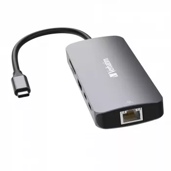 Verbatim CMH-09 USB Type-C 10000 Mbit/s Sidabrinis