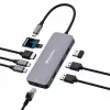 Verbatim CMH-09 USB Type-C 10000 Mbit/s Sidabrinis