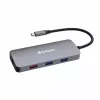 Verbatim CMH-09 USB Type-C 10000 Mbit/s Sidabrinis