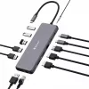 Verbatim CMH-13 USB Type-C šakotuvas 10000 Mbit/s sidabrinis