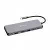Verbatim CMH-13 USB Type-C šakotuvas 10000 Mbit/s sidabrinis