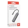 Verbatim USB-C Essentials Multiport Hub 6 prievadų: HDMI, USB-C PD, USB-A 3.2 Gen 1, USB-A, SD ir microSD